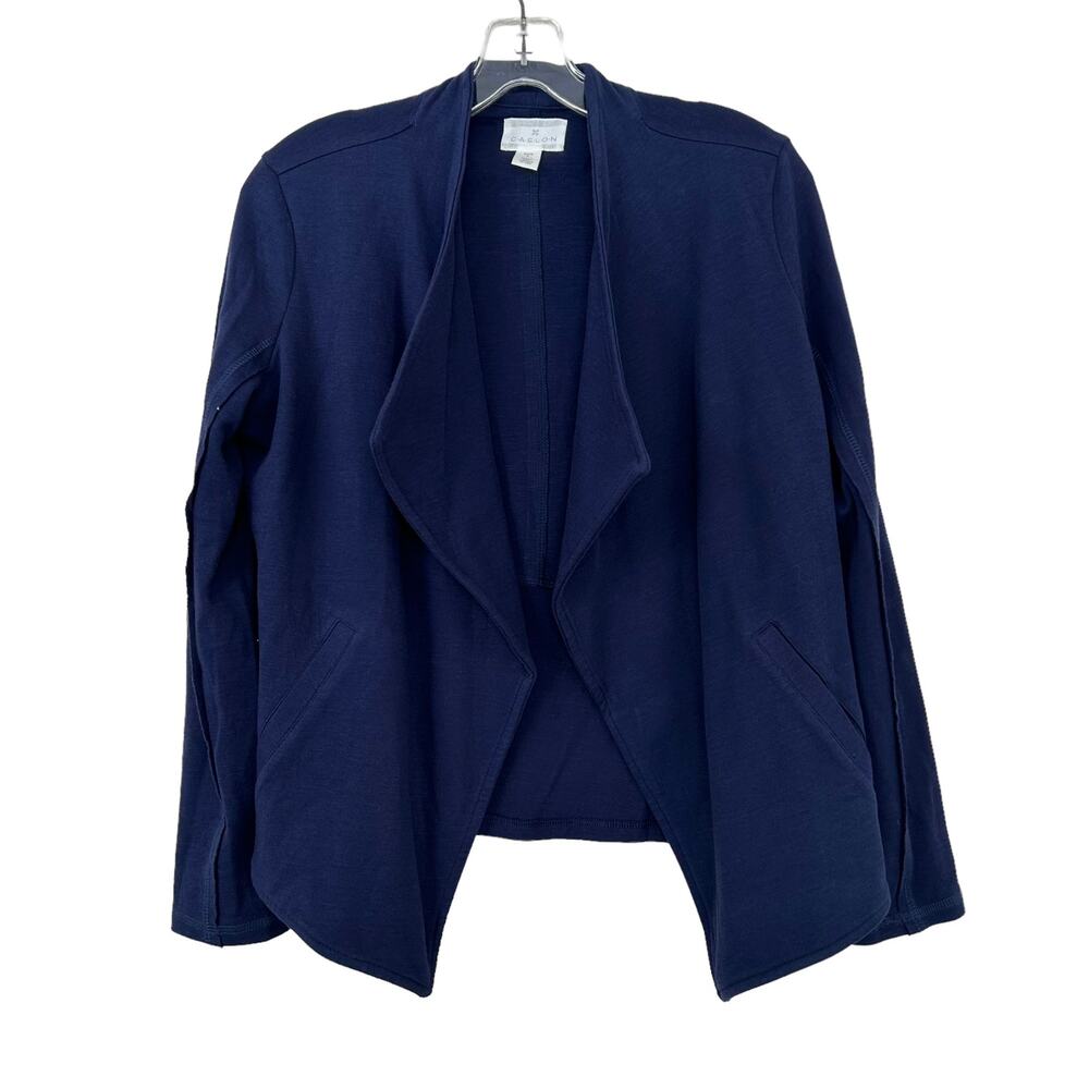 Caslon Navy Blue Open Front Cardigan Sz PS